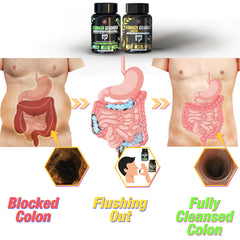 STOMACH CLEANSER KIT- Intestine Detox + Daily Cleanse (2 Ayurvedic Supplements) | Probiotic Soluble Fiber Combo For Instant Colon Detox & Daily Bowel Movement | 100% Natural