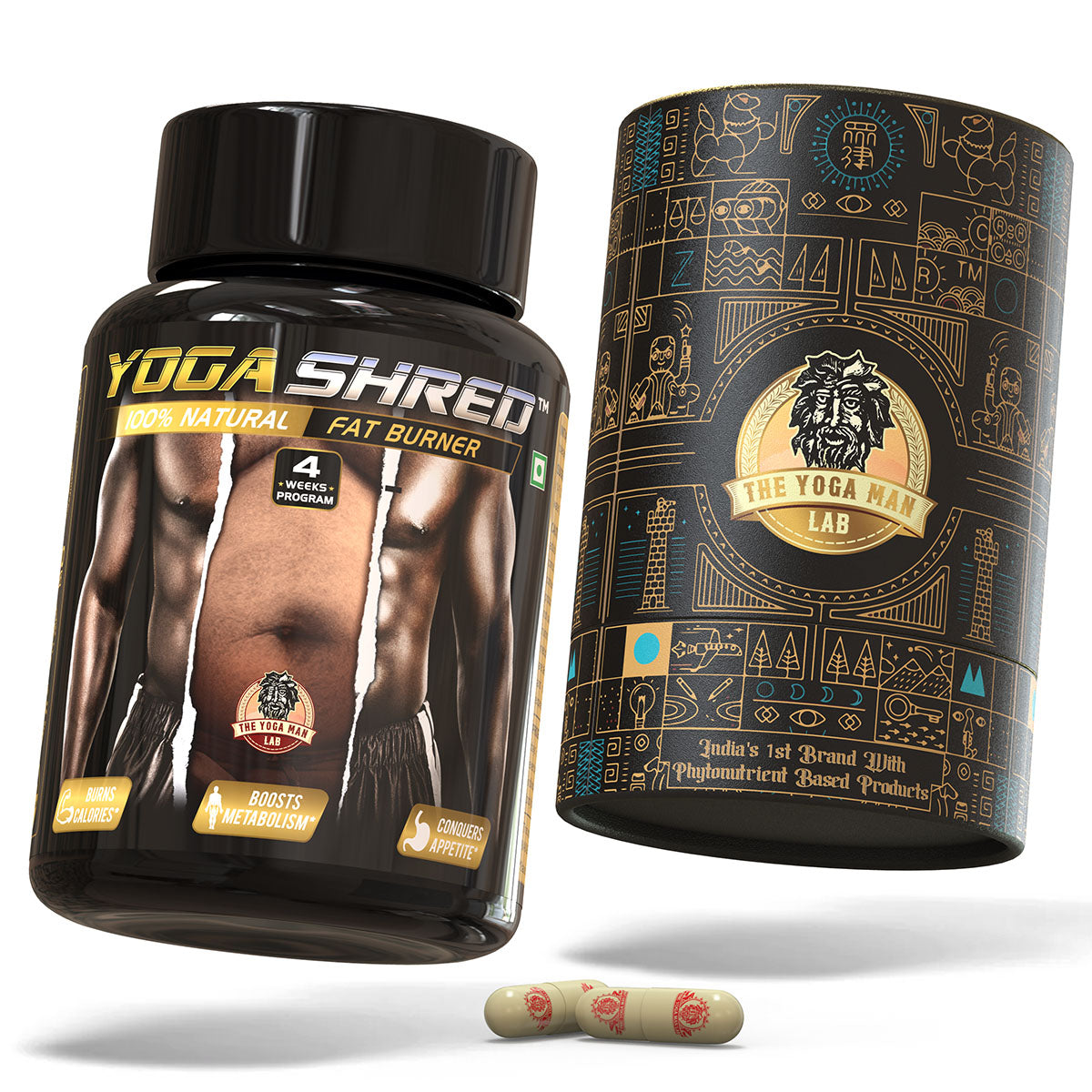 YOGA SHRED - Ayurvedic Fat Burner | Helps Loose Weight & Body Fat while Boosting Energy | 100% Natural