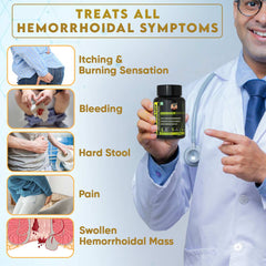 PILES MATRIX - 42 Days Program for complete at-home healing | Hemorrhoids Ayurvedic Supplements & Gel | Get Vein Restore + Rectum Restore + Healing Gel + Diet Booklet | Treats Hemorrhoids | 100% Natural