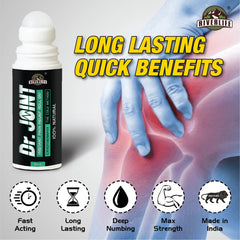 Dr. Joint Roll-On For Instant Pain Relief | Ayurvedic Oil Formula | 100% Natural