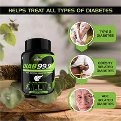 DIAB 99.9+ Type-2 Diabetes Ayurvedic Medicine | 100% Natural