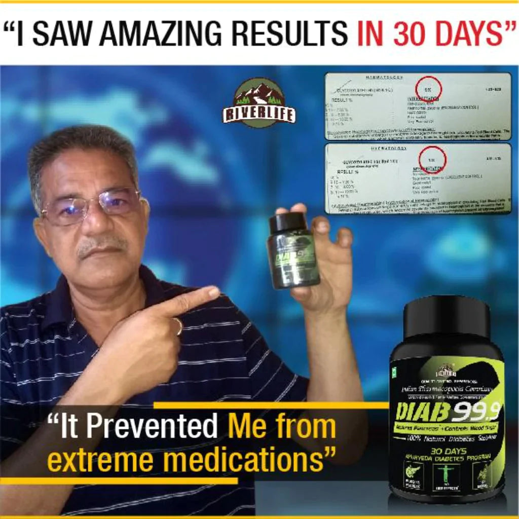 DIAB 99.9 - Type-2 Ayurvedic Diabetes Medicine | Free Reversal Program Consultation with Doctor & Dietitian | 100% Natural